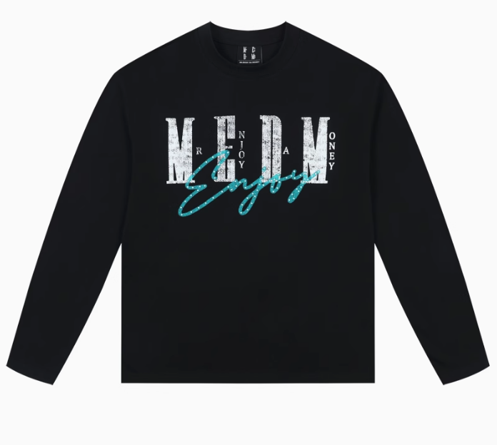MEDM Washed Cropped Long-sleeve T-Shirt
