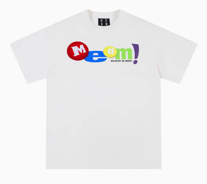 MEDM Toothbrush Embroidered M Short-sleeved T-shirt