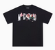 MEDM Origami Slice Rose Butterfly Embroidered Short-sleeved T-shirt
