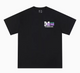 MEDM Retro Graffiti Letters Print Logo Short-sleeve T-Shirt