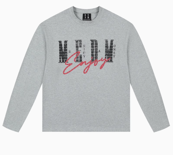 MEDM Washed Cropped Long-sleeve T-Shirt