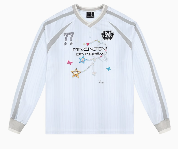 MEDM Necklace Design Long-sleeved T-shirt