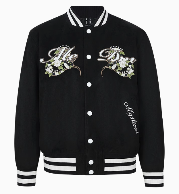 MEDM "Year of the Snake" Suede Varsity Jacket