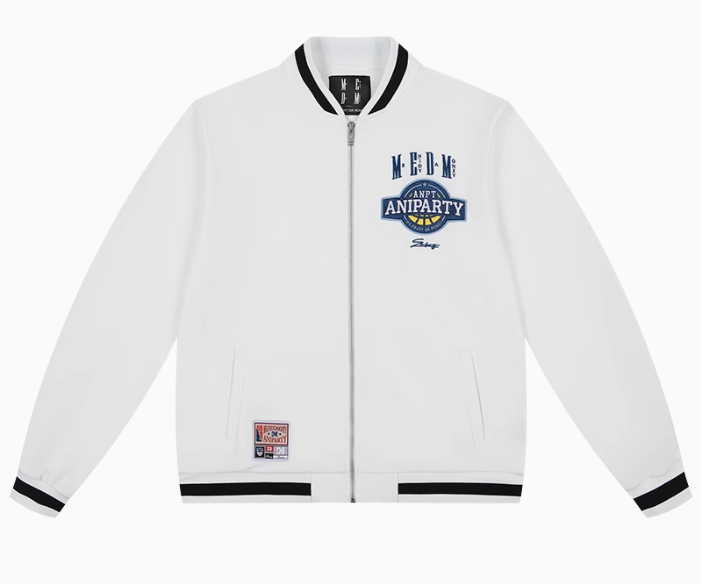 MEDMxANPT Logo Embroidered Plush Jacket