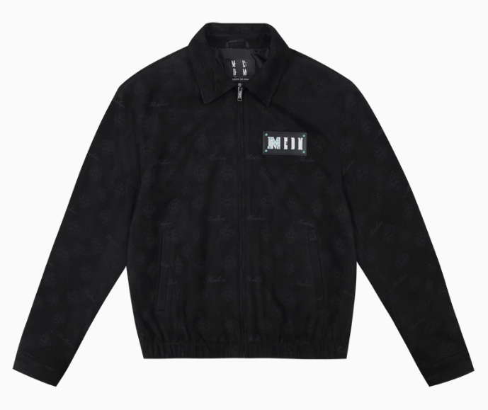 MEDM Suede Leather Brand Lapel Jacket