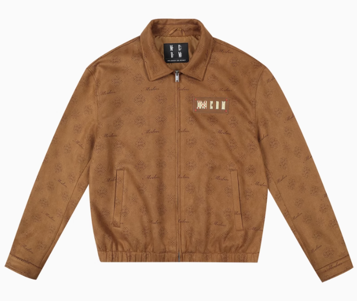 MEDM Suede Leather Brand Lapel Jacket