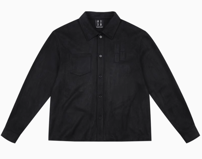 MEDM  Basic Logo Suede Shirt Jacket