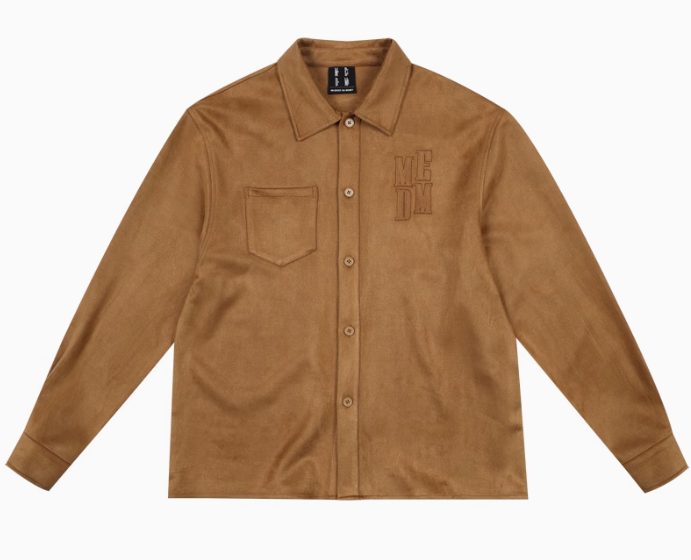 MEDM  Basic Logo Suede Shirt Jacket