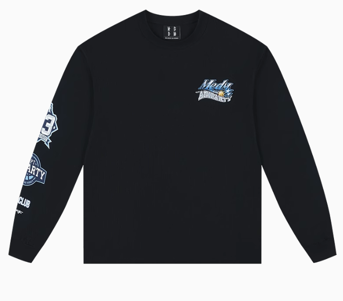 MEDMxANPT Toothbrush Embroidered Long-sleeve T-Shirt