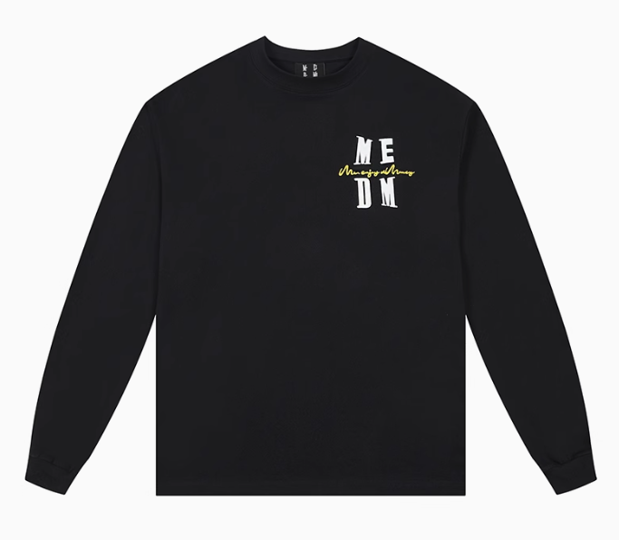 MEDM Colorful Fun Font Long-sleeve T-shirt