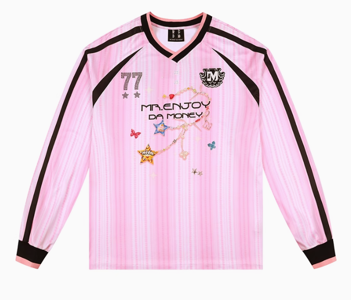 MEDM Necklace Design Long-sleeved T-shirt