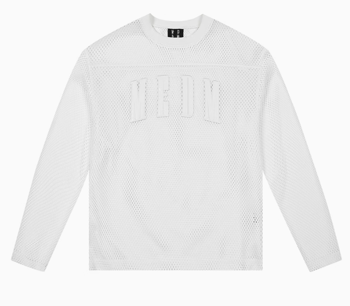 MEDM Logo Grid Hollow Design Long-sleeved T-shirt