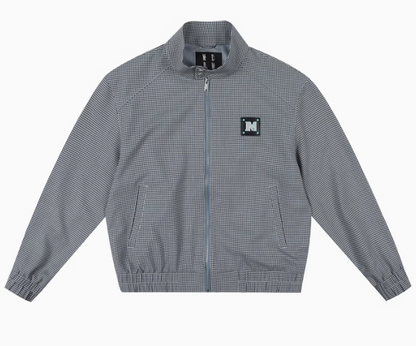 MEDM Houndstooth Stand Collar Casual Jacket