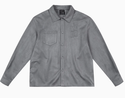 MEDM  Basic Logo Suede Shirt Jacket