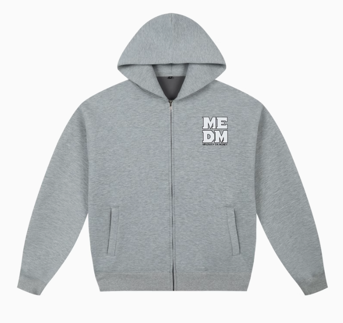 MEDM Four-letter Logo Air Layer Zipper Sweatshirt