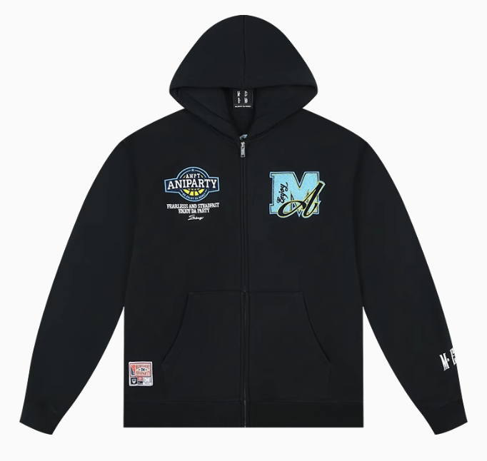 MEDMxANPT Logo Design Zipper Hoodie