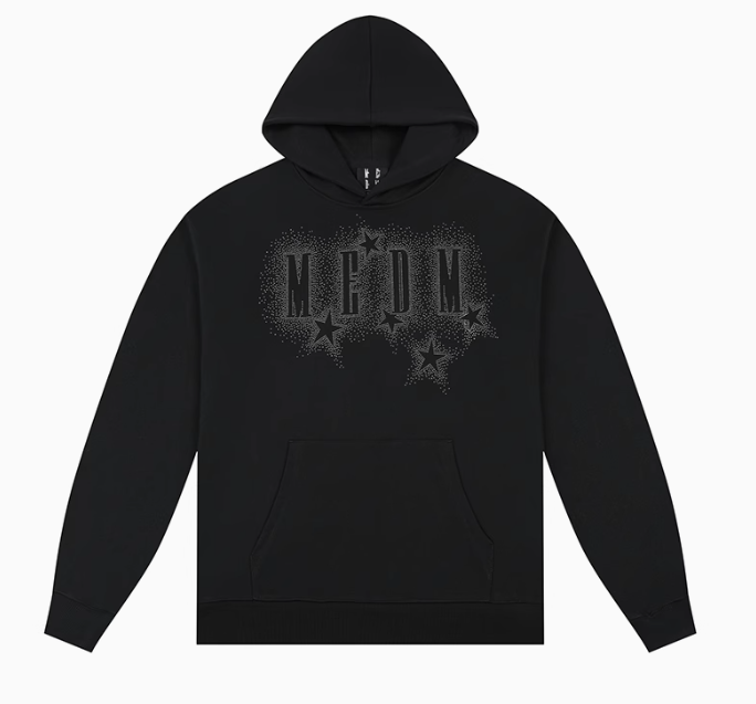 MEDM Rhinestone Star Logo Hoodie