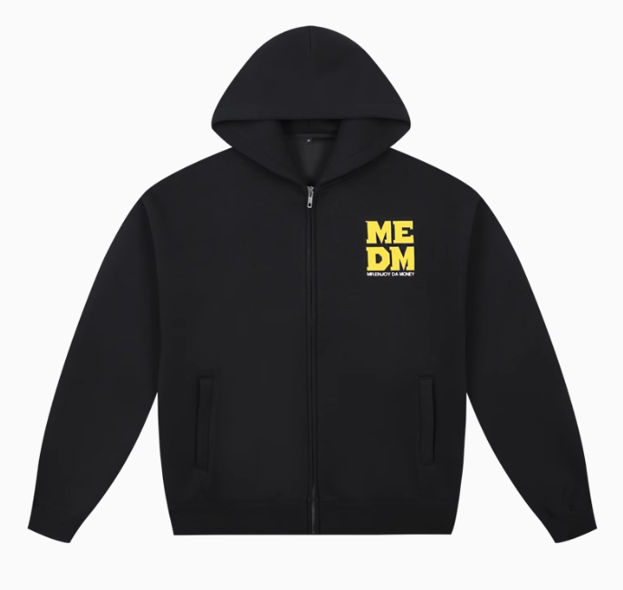 MEDM Four-letter Logo Air Layer Zipper Sweatshirt