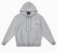 MEDM Floral Air Layer Embroidered Zip Hoodie