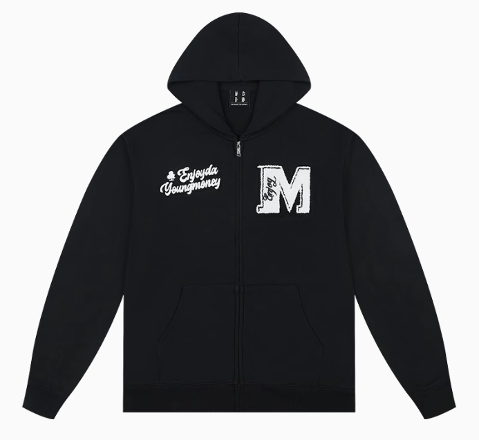 MEDM Retro Logo Towel Embroidered Zipper Hoodie