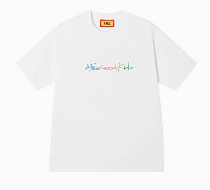 AFGK Cursive Logo Embroidered Short-sleeve T-shirt