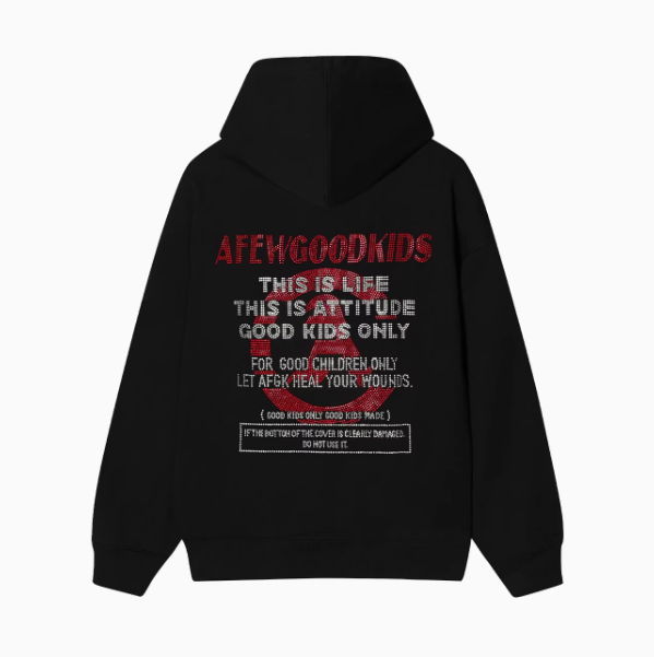 AFGK Hot Drill Contrasting Color Hoodie