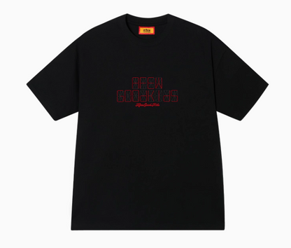 AFGK Electronic Screen Embroidery LOGO Short-sleeves T-shirt