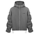 STK Vintage Ruched Split Hooded Jacket