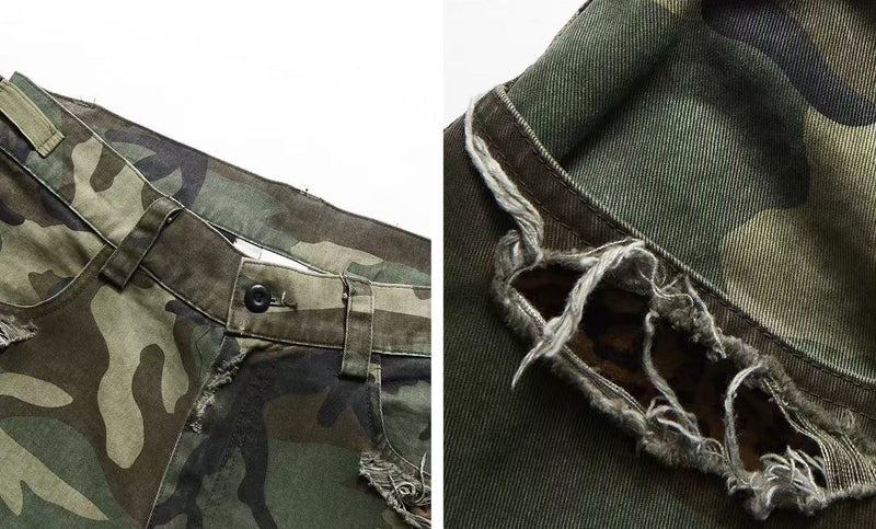 REMEDY Retro Patchwork Camouflage Pants