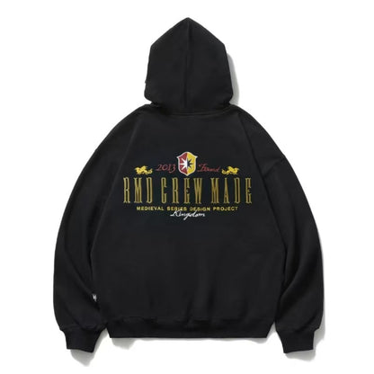 REMEDY Logo Embroidered Fleece Hoodie