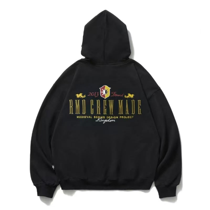 REMEDY Logo Embroidered Fleece Hoodie