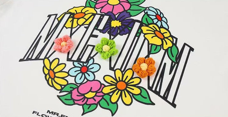 MEDM Hydrangea Design Short-sleeved T-shirt