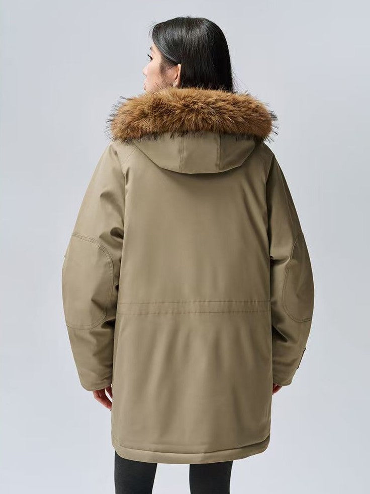 MEDM Fur Collar Long Down Parka