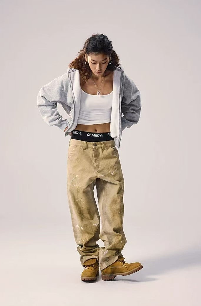 REMEDY Retro Splash Ink Straight-leg Cargo Pants