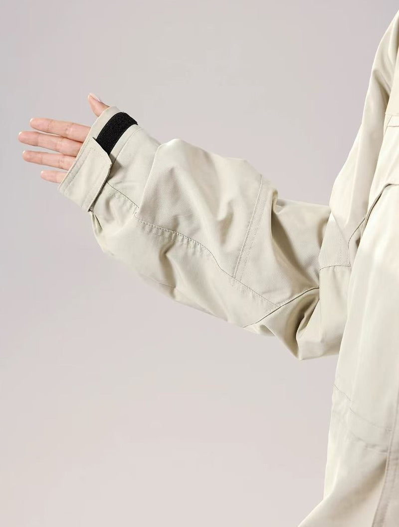 REMEDY Logo Print Backpacking Trench Coat