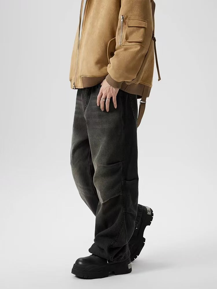 ACHOCK Retro Washed Fried Paratrooper Straight Jeans