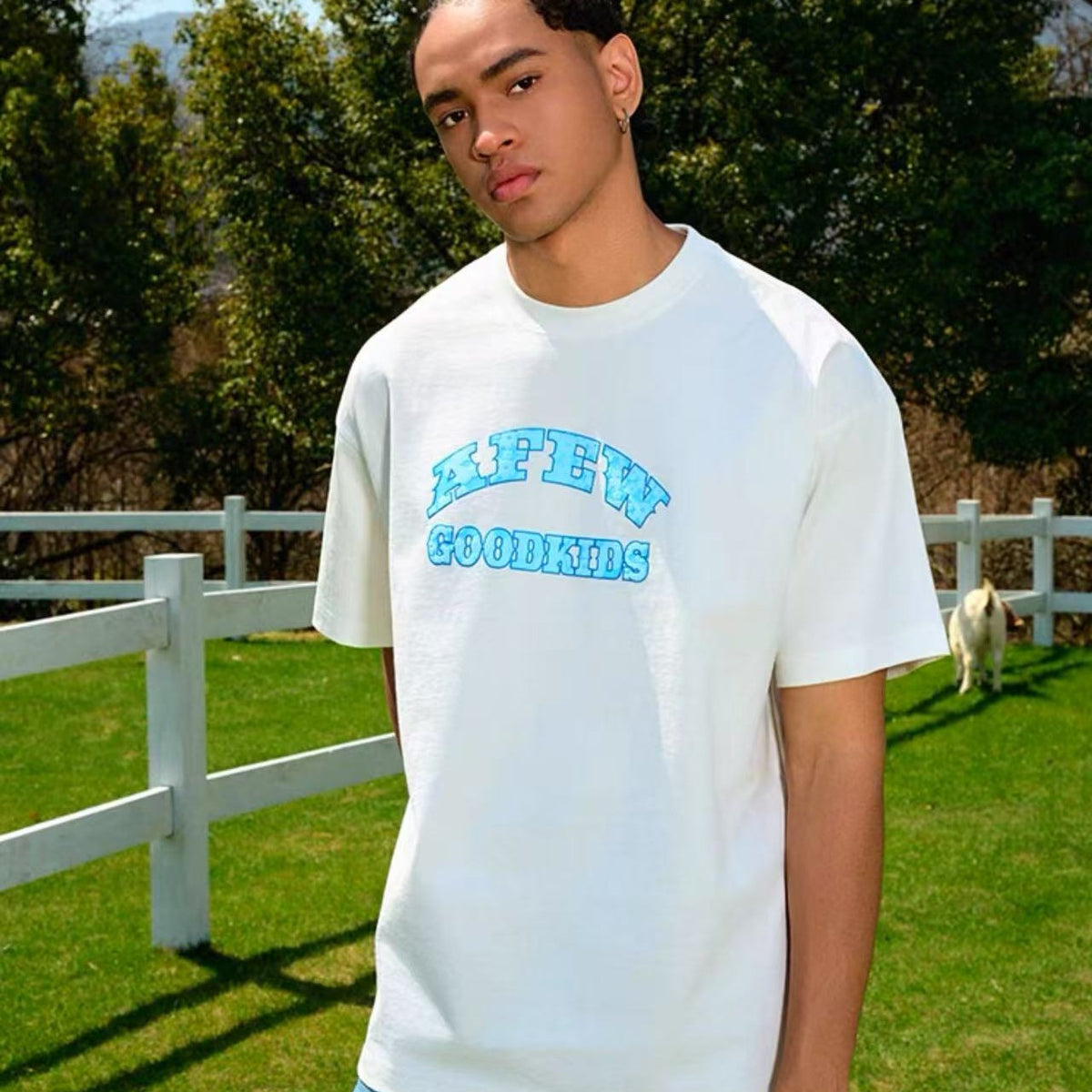 AFGK Flocked Short-sleeve T-shirt