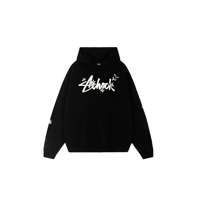 ACHOCK Hip Hop Cartoon Pattern Printed Hoodie