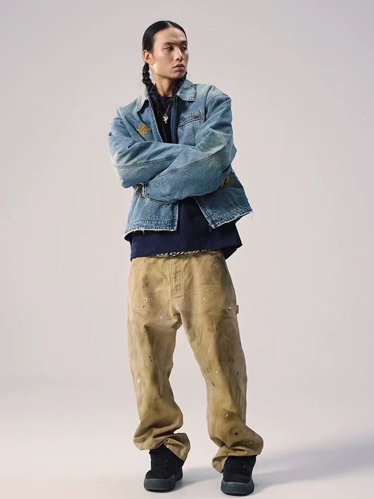 REMEDY Retro Splash Ink Straight-leg Cargo Pants