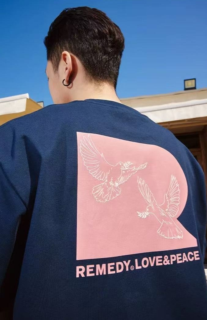 REMEDY Love and Peace Dove Short-sleeve T-shirt