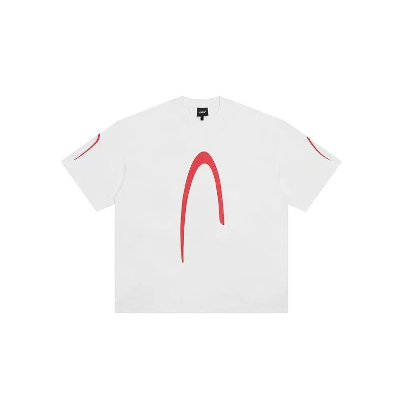 ACHOCK Street Wear Simple Basic Printed T-shirt