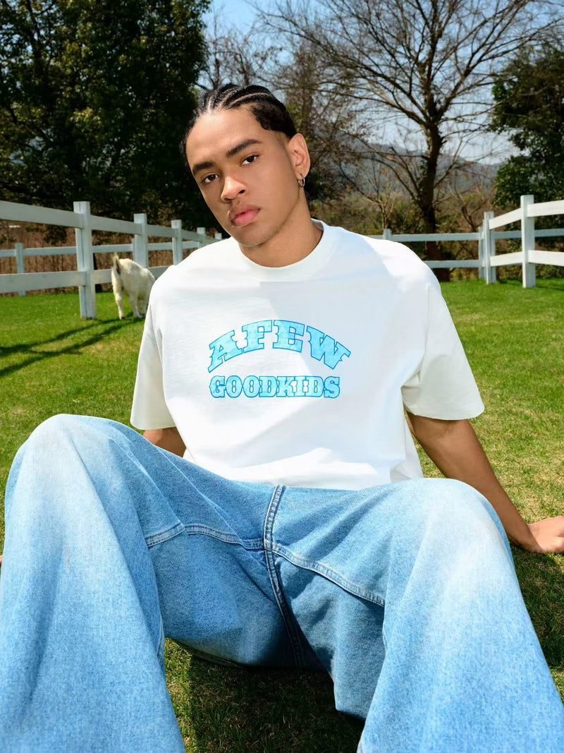 AFGK Flocked Short-sleeve T-shirt