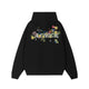 ACHOCK Heavy Floral Embroidered Zipper Sweatshirt