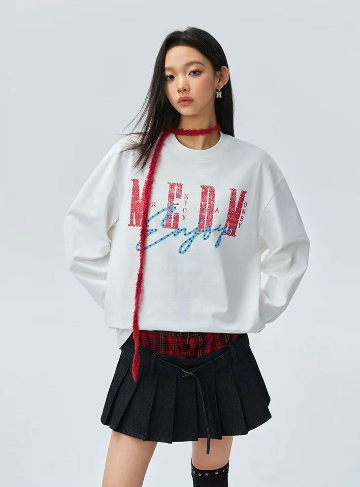 MEDM Washed Cropped Long-sleeve T-Shirt