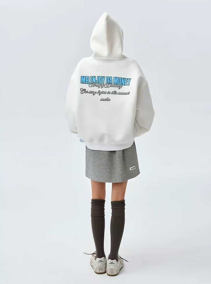 MEDM Four-letter Logo Air Layer Zipper Sweatshirt