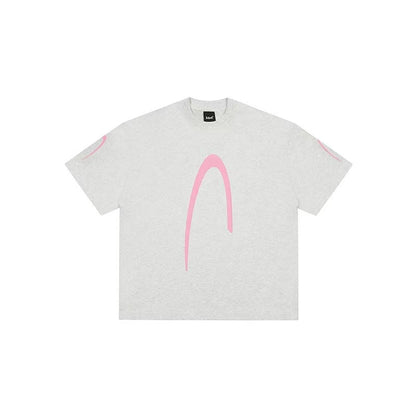 ACHOCK Street Wear Simple Basic Printed T-shirt