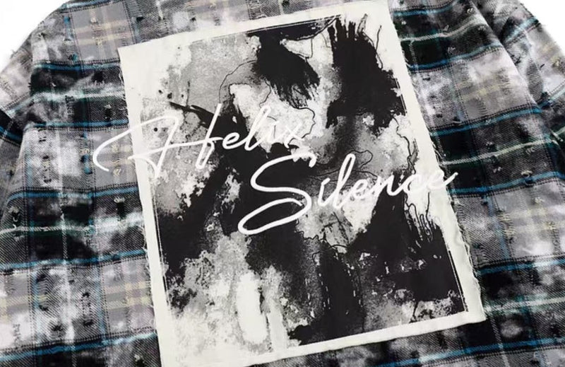 ATRY Destroyed Appliqué Long-sleeved Shirt