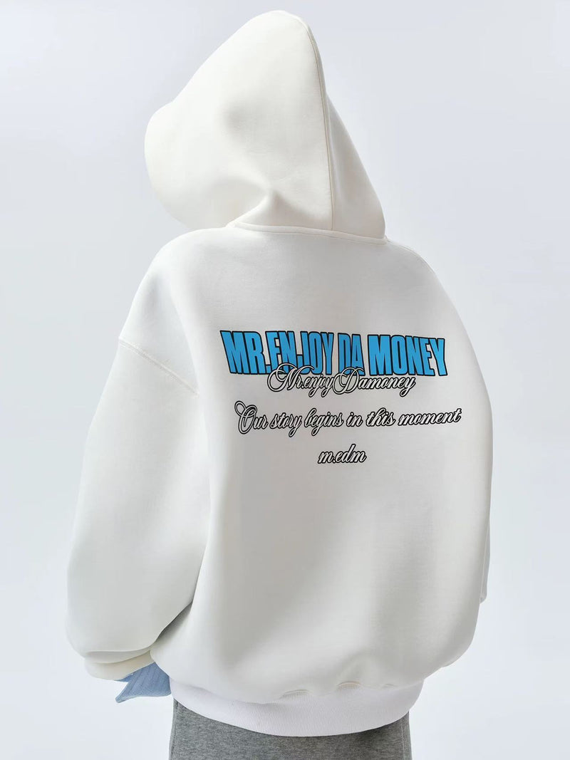 MEDM Four-letter Logo Air Layer Zipper Sweatshirt