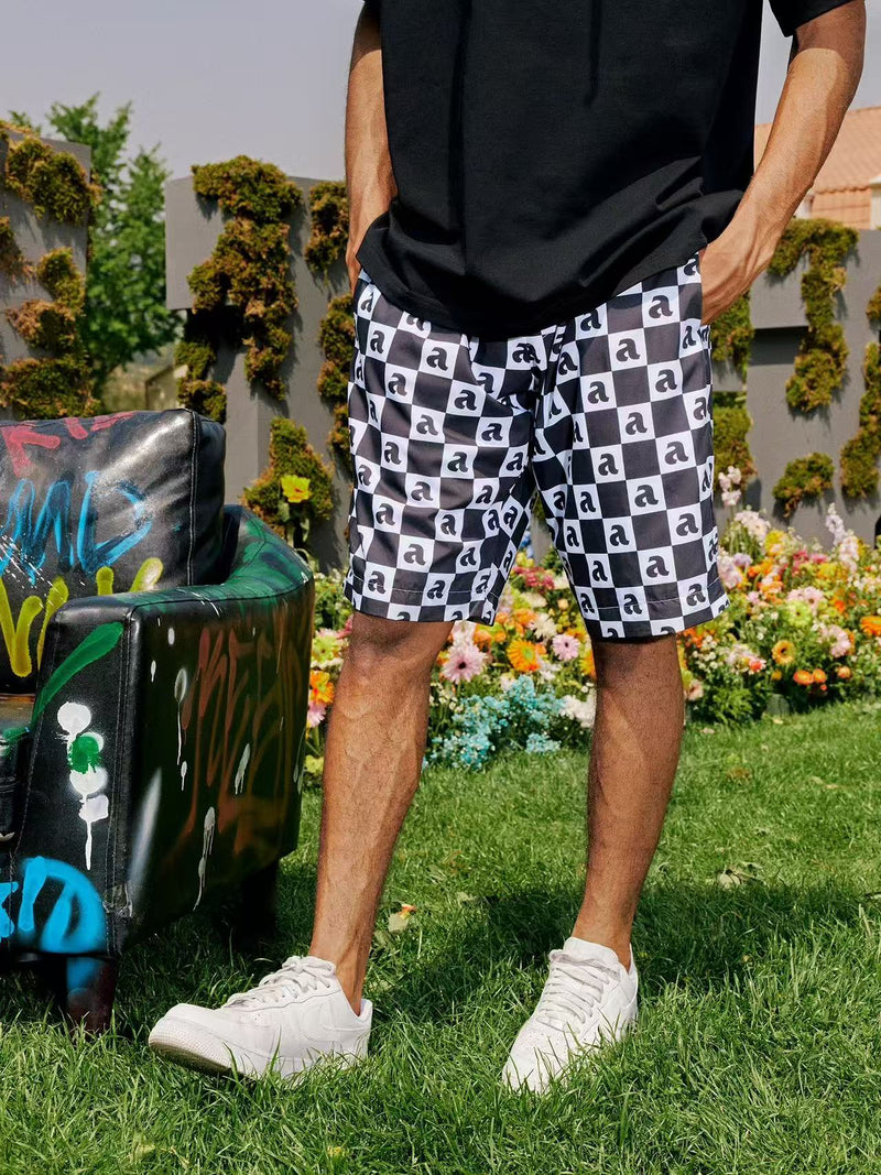 AFGK Loose Checkerboard Shorts