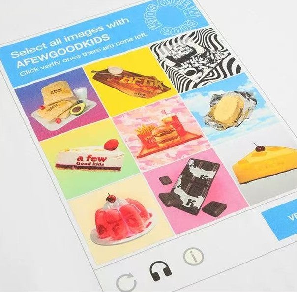 AFGK "Fast food and slow life" Washed long-sleeved T-shirt